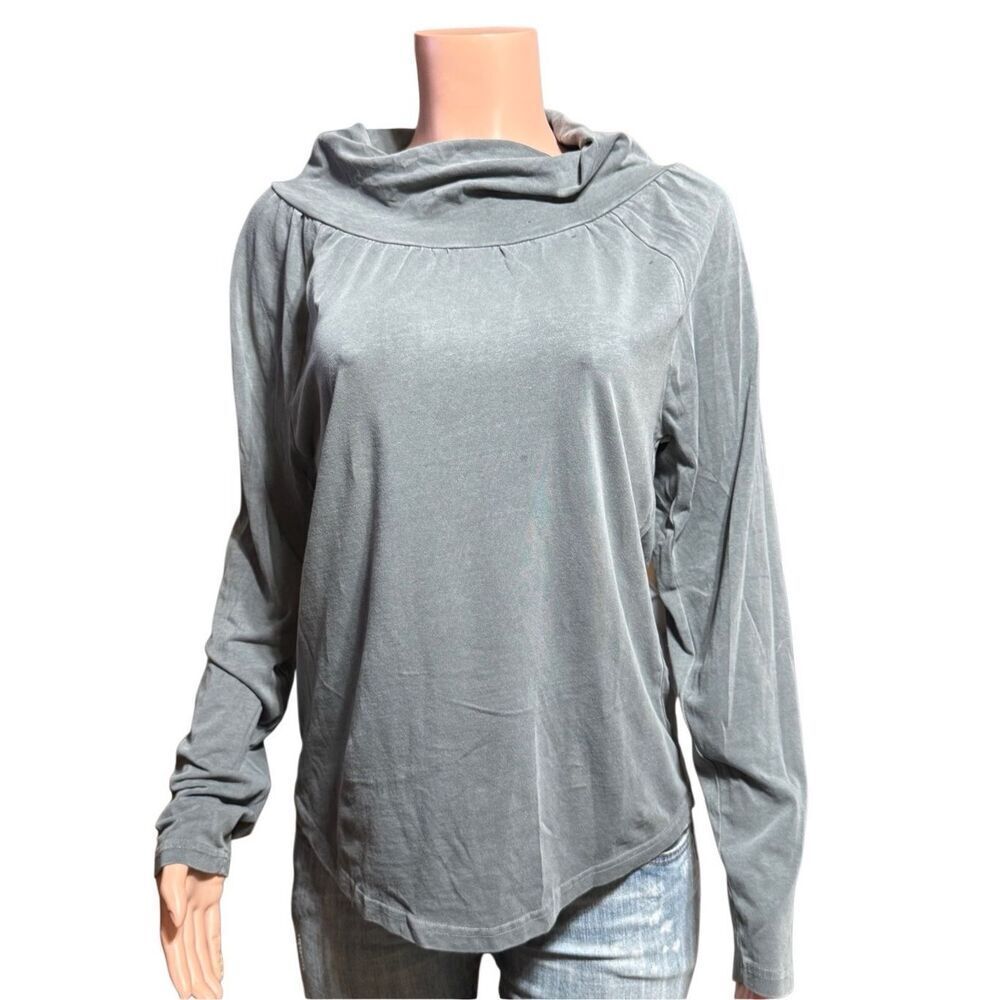 Pulp long sleeve turtle neck grey pullover top L